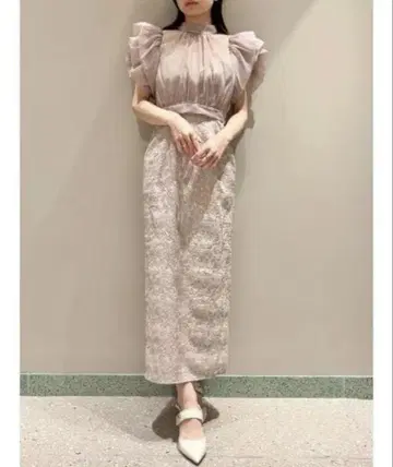 SNIDEL 볼레로 세트 자카드 드레스