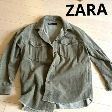 ZARA 올리브 그린 코듀로이 자켓 S 아우터 블루종