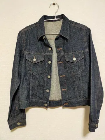 올드 유니클로 UNIQLO 네이비 택 데님 자켓 M G