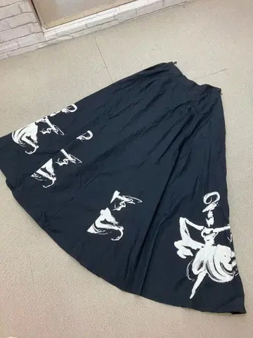 (K09202) KANSAI O2 디자인 스커트 롱 프린트 F2