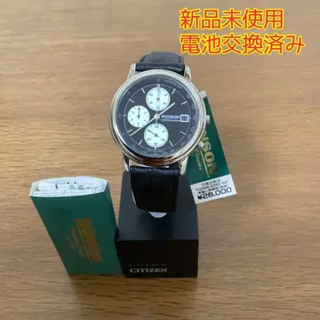 시티즌 RONSON 쿼츠 손목시계 크로노그래프 블랙