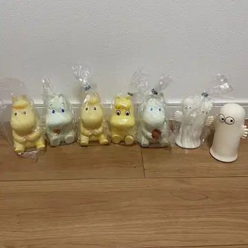 쇼와 레트로 무민 피규어 세트 저금통
