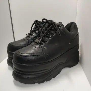 ACROMO 통굽 볼륨 밑창 스니커즈 블랙 밑창 9cm ( LL )