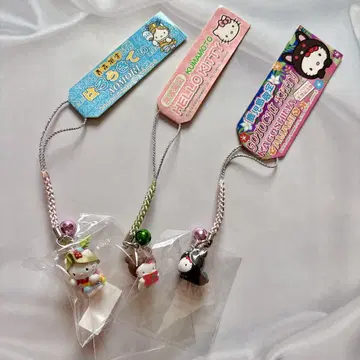 산리오 지역 한정 키티 스트랩 3개 세트 헬로키티 키티