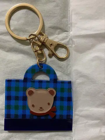 [완판템] 파미리아 백 모양 곰 참 그린 귀여운 키링