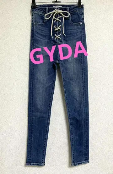 GYDA 하이웨스트 레이스업 스키니 데님 XS