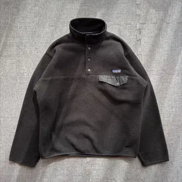 [ 90s ] patagonia 파타고니아 신틸라 스냅t 올 블랙 S