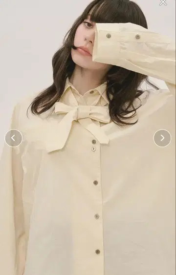 뉘앙스 버튼 타이 셔츠 loin nuit