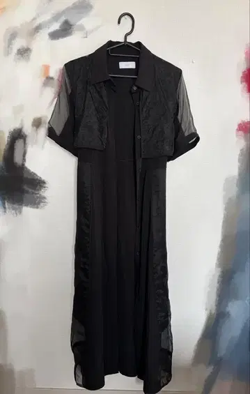 hare 하레 시어 파이핑 원피스