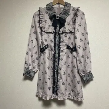 앙크루즈 모노그램 도리 원피스 핑크 블랙