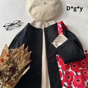 b1793* D.G.Y 노카라 코튼 린넨 자켓