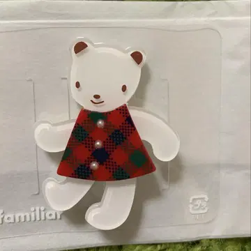 [ 완판템 ] 파밀리아 화이트 곰 브로치 귀여운 오샤레 어레인지 여자