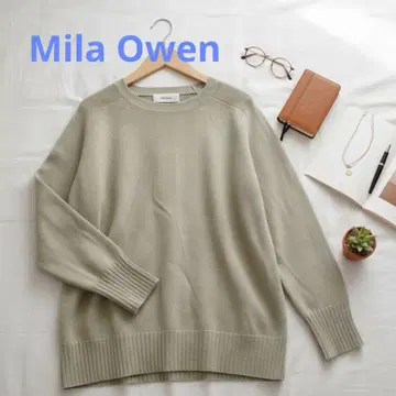 Mila Owen 고급 니트 빅 루즈 코디 체형 커버