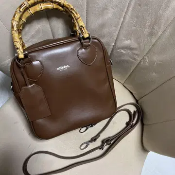 Milk fed. BAMBOO HANDLE SQUARE BAG