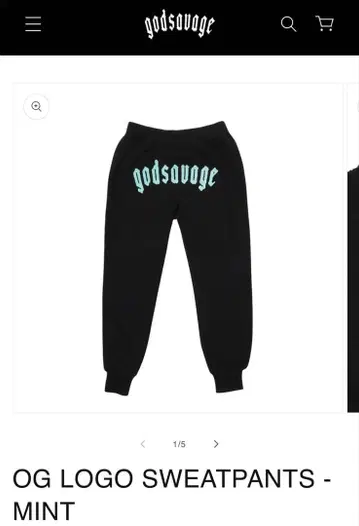 godsavage OG LOGO SWEATPANTS - MINT