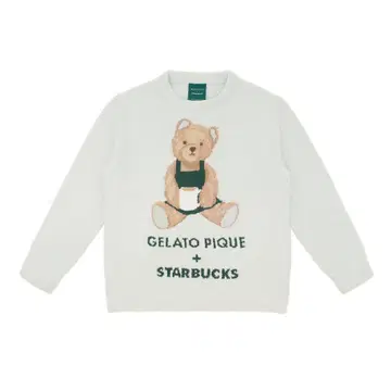 gelato pique 파우더 베어 자카드 풀오버 민트 그린
