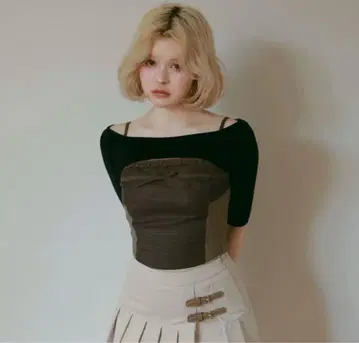 andmary Rimma 체크 세트 탑스
