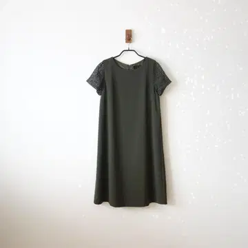 UNTITLED/레이스 콤비 원피스