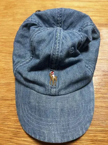 Polo 데님 캡 말 로고 자수