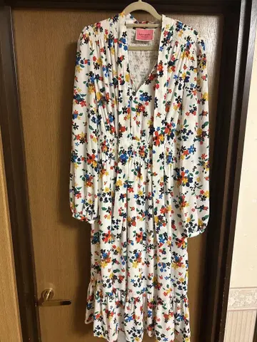 kate spade 꽃무늬 롱 드레스