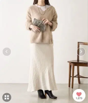 SHENERY 퍼 캐시미어 키넥 니트