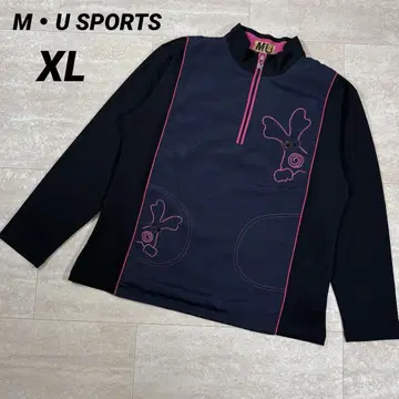 [ M U SPORTS ] 여성용 긴팔 티셔츠 XL 사이즈 네이비