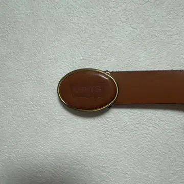 Levi's 브라운 가죽 벨트 빈티지