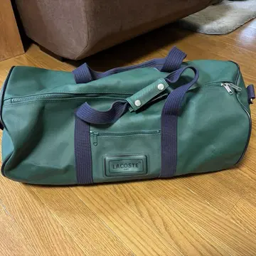 LACOSTE 다크 그린 보스턴 백