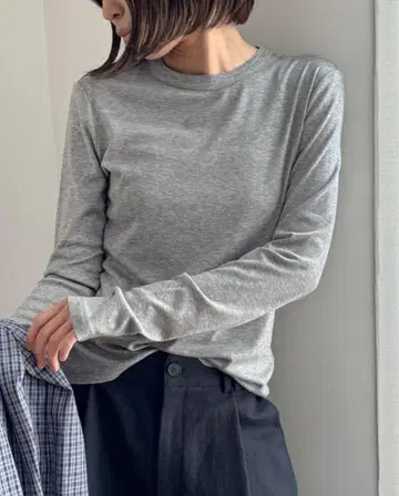 CANAL JEAN El mar 스티치 크루 롱T