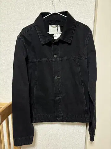 미사용품 ZARA 자라 베이직 데님 자켓 블랙 L 사이즈