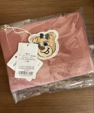 러브러리 올드 테디걸 와펜 파우치 핑크 니나