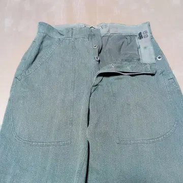 USED 스위스군 1950년대 전반기형 빈티지 데님 워크 팬츠
