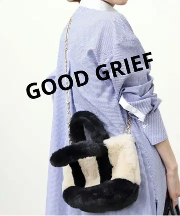 새상품급 L'Appartement GOOD GRIEF 퍼 토트백 S