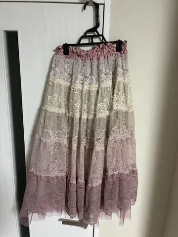 플레어 스커트 그라데이션 레이스