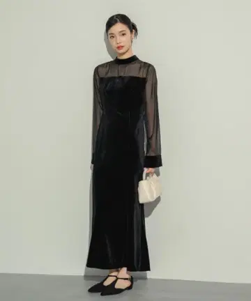 NEUNA 벨로아 머메이드 드레스