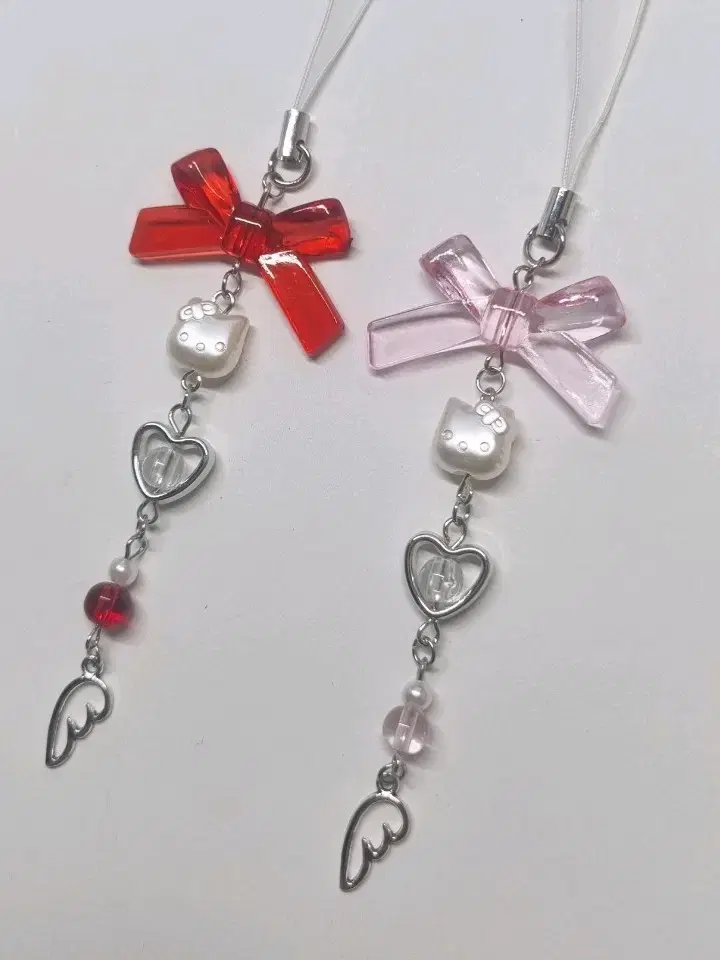 #15 | Ribbon Kitty Bead Keyring