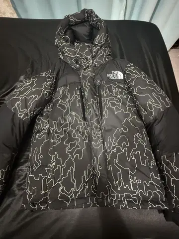 THE NORTH FACE 다운 자켓 ND92341 블랙 카모