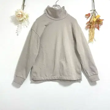 UNIQLO 유니클로 [ S ] 긴팔 스트레치 플리스 터틀넥 티셔츠