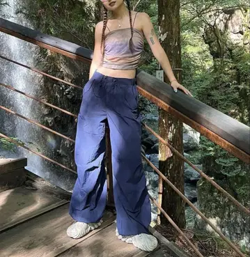[ SHAGGIE ] 네이비 카고 팬츠