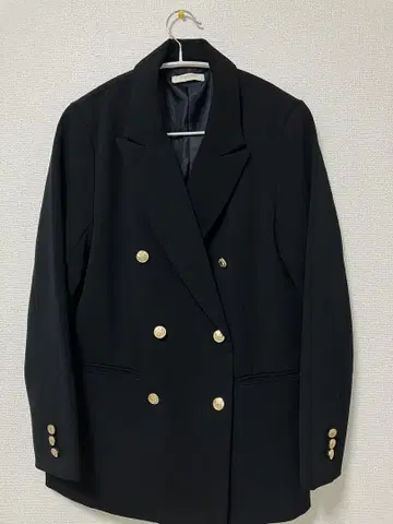 FREAK'S STORE 블랙 더블 브레스트 테일러드 자켓