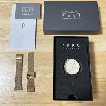 [ Knot ] 손목시계 핑크 골드 배터리 교환 필요 로즈 골드
