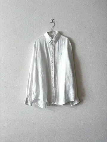 랄프 로렌 린넨 셔츠 화이트 M
