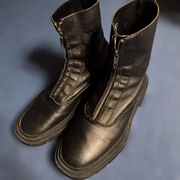 zara 자라 리얼 가죽 부츠 지퍼 부츠 26cm