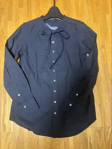 45rpm 45R 네이비 리본 포함 긴팔 셔츠