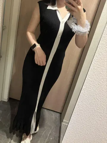 snidel 니트 원피스 블랙