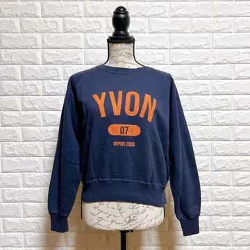 SUPERIOR CLOSET [9] 로고 맨투맨 네이비 출퇴근 일본제