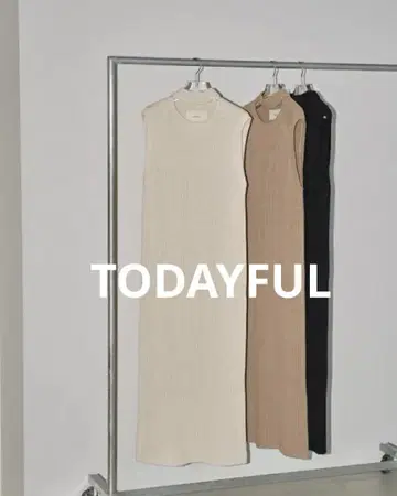 TODAYFUL 투데이풀 Slit Neck Knitdress 베이지