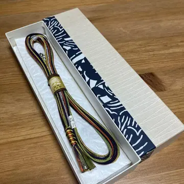 새상품 고급 긴자쿠노야 허리띠 박스 포함 일본 정통의상 소품 기모노