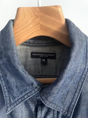 ENGINEERED GARMENTS M 다크 데님 셔츠