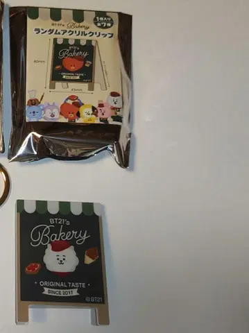 BT21 RJ 베이커리 랜덤 아크릴 클립
